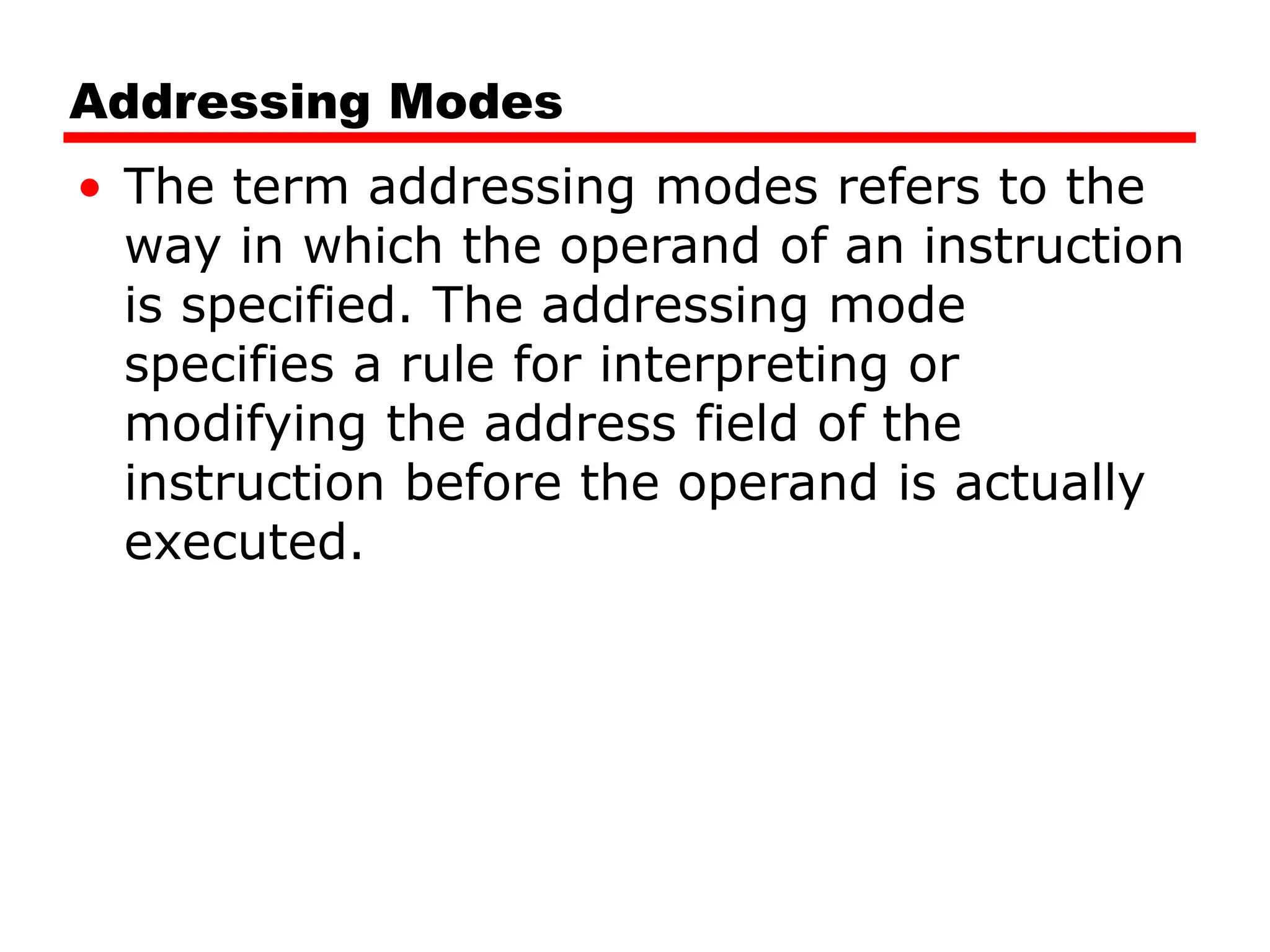 addressing modes in computer architecture | PPT