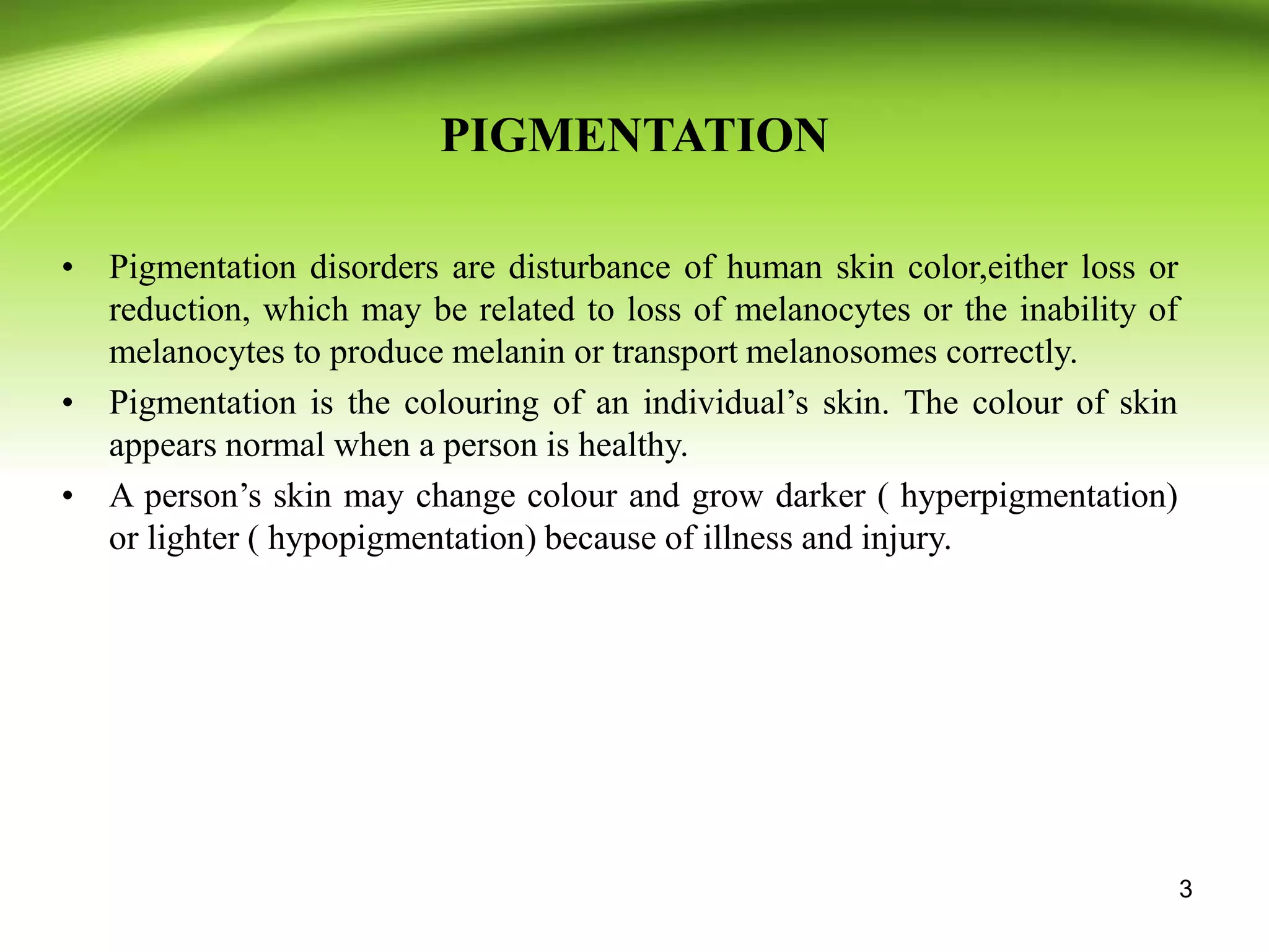 Addressing to pigmentation, prickly heat, wrinkles | PPTX