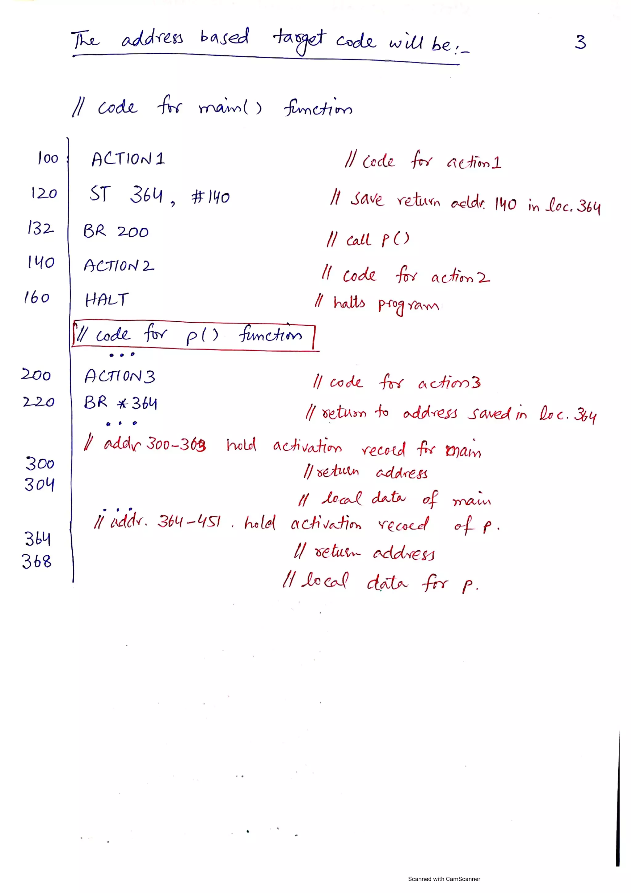 Address in the target code in Compiler Construction | PDF | Programming ...