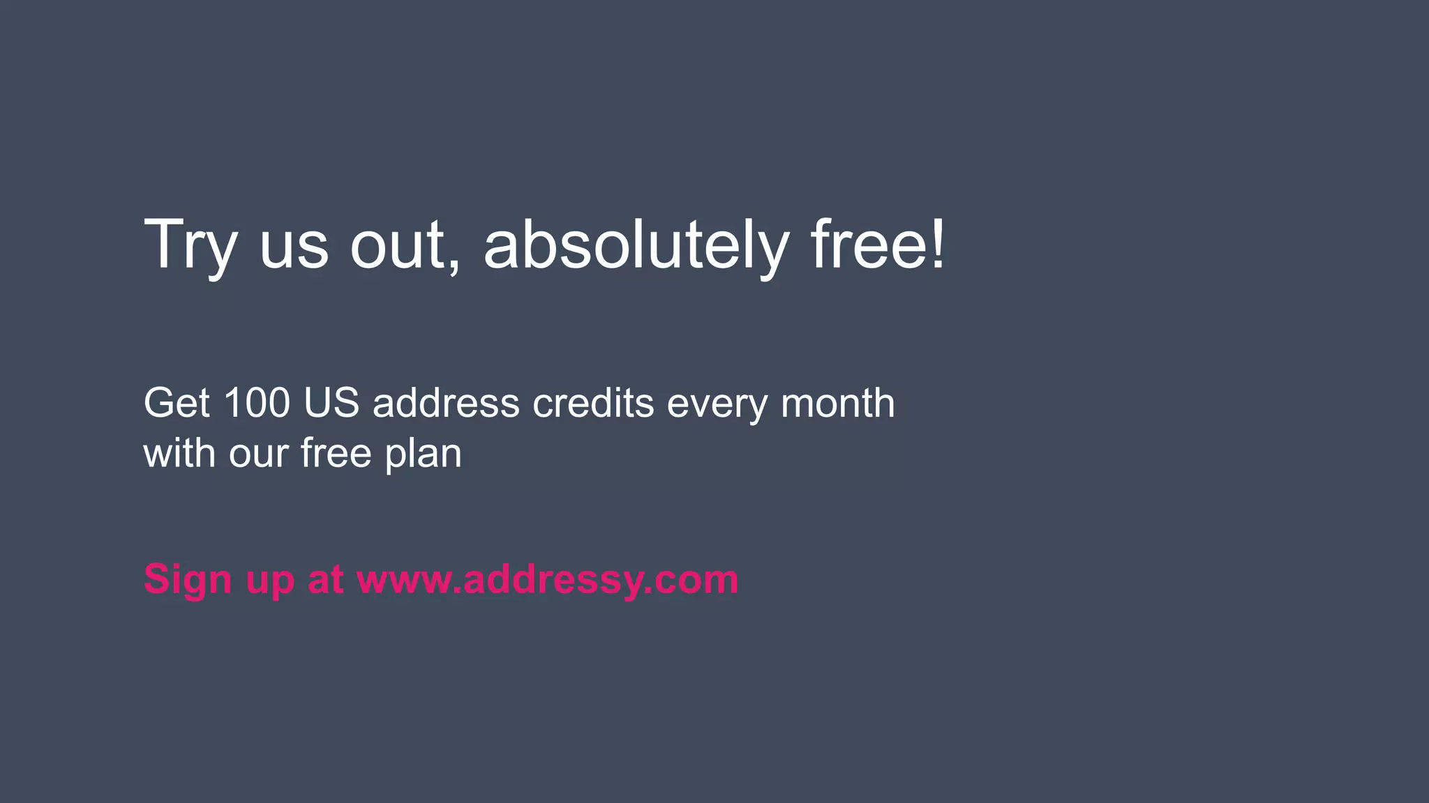 Expy Address Introduction to Addressy - address verification made easy | PPTX