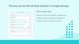 Introduction to Addressy - address verification made easy | PPTX