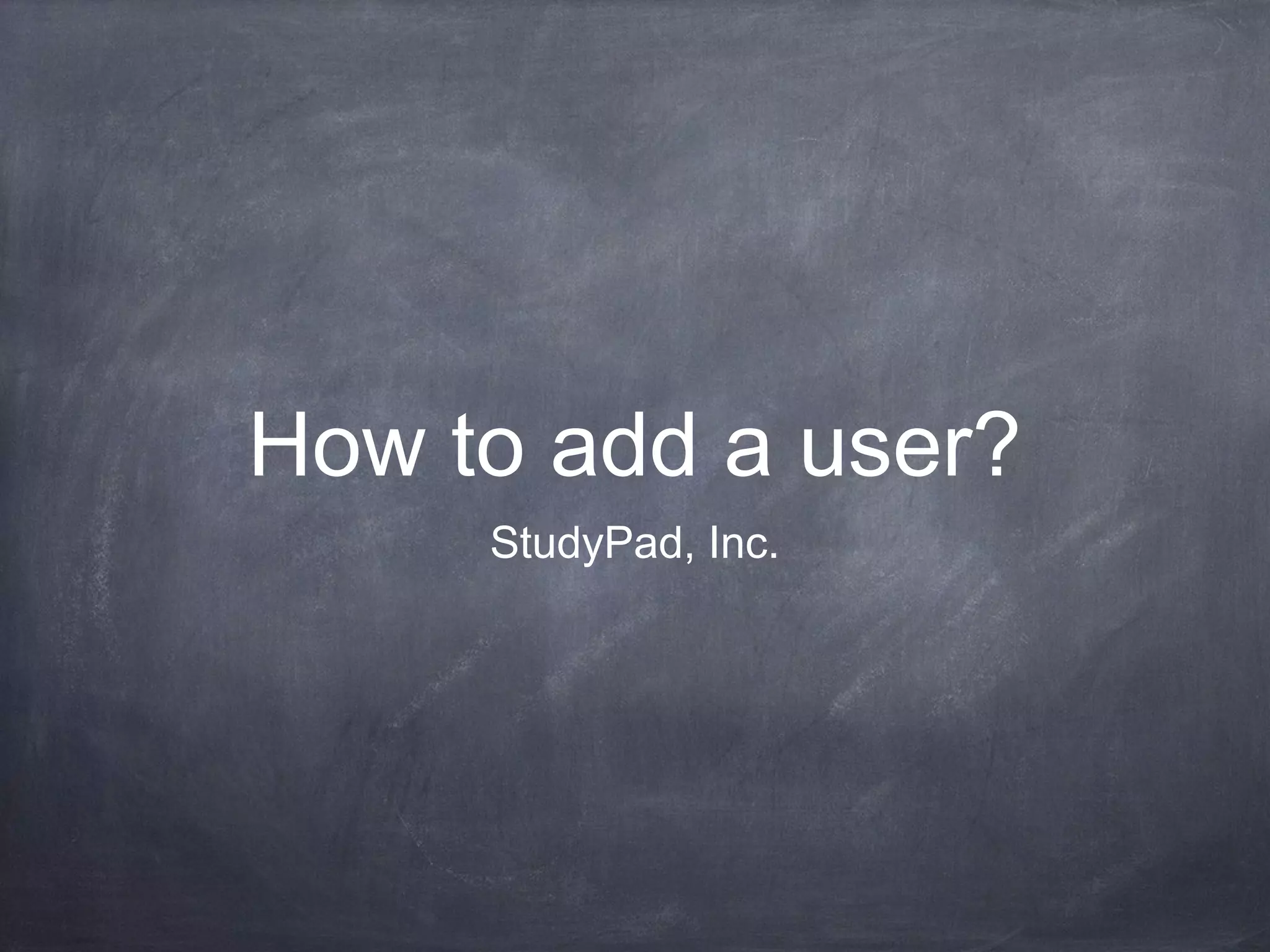 Add New User - Splash Math Summer Review | PPT