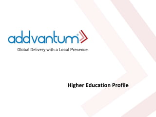 Higher Education Profile 
 