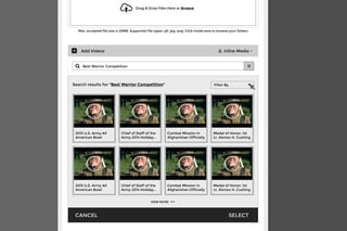 2566 characters
Drag & Drop Files Here or Browse
Max. accepted file size is 25MB. Supported file types: gif, jpg, png. Click inside area to browse your folders
Add Videos Inline Media
CONNECT TO YOUTUBE
Add Videos Inline Media
SELECTCANCEL
VIEW MORE
Videos Playlist
All Channels
Filter By
Chief of Staff of the
Army 2014 Holiday...
SELECT
Combat Mission in
Afghanistan Officially
HOVER
2015 U.S. Army All
American Bowl
Medal of Honor: 1st
Lt. Alonzo H. Cushing
Chief of Staff of the
Army 2014 Holiday...
Combat Mission in
Afghanistan Officially
2015 U.S. Army All
American Bowl
Medal of Honor: 1st
Lt. Alonzo H. Cushing
Add Videos Inline Media
SELECTCANCEL
VIEW MORE
Videos Playlist
U.S. Army News and Information
Filter By
Chief of Staff of the
Army 2014 Holiday...
SELECT
Combat Mission in
Afghanistan Officially
HOVER
2015 U.S. Army All
American Bowl
Medal of Honor: 1st
Lt. Alonzo H. Cushing
Chief of Staff of the
Army 2014 Holiday...
Combat Mission in
Afghanistan Officially
2015 U.S. Army All
American Bowl
Medal of Honor: 1st
Lt. Alonzo H. Cushing
Chief of Staff of the
Army 2014 Holiday...
Combat Mission in
Afghanistan Officially
2015 U.S. Army All
American Bowl
Medal of Honor: 1st
Lt. Alonzo H. Cushing
Chief of Staff of the
Army 2014 Holiday...
Combat Mission in
Afghanistan Officially
2015 U.S. Army All
American Bowl
Medal of Honor: 1st
Lt. Alonzo H. Cushing
Search results for “Best Warrior Competition” Filter By
Search...
Add Videos Inline Media
SELECTCANCEL
VIEW MORE
Best Warrior Competition
 