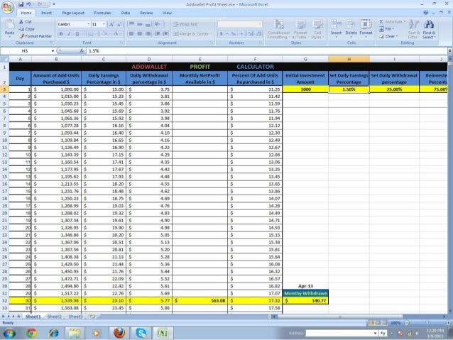stock profit calculator excel download stock profit calculator excel download