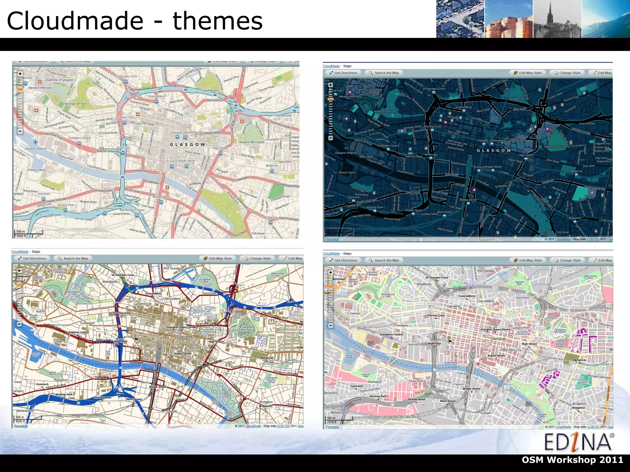 Cloudmade - themes OSM Workshop 2011 