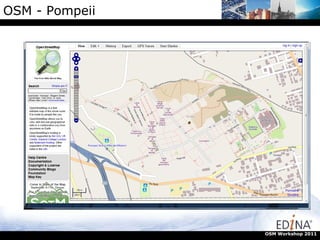 OSM - Pompeii OSM Workshop 2011 