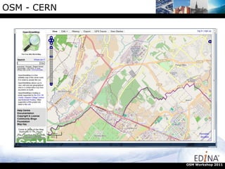 OSM - CERN OSM Workshop 2011 