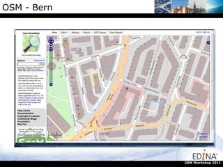 OSM - Bern OSM Workshop 2011 
