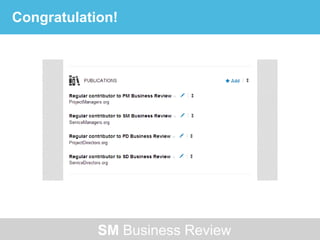 Congratulations!




            ServiceManagers.org
 