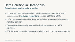 Data Privacy Patterns in databricks for data engineering professional ...