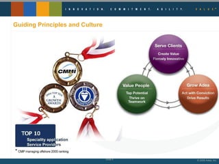 Guiding Principles and Culture Slide  