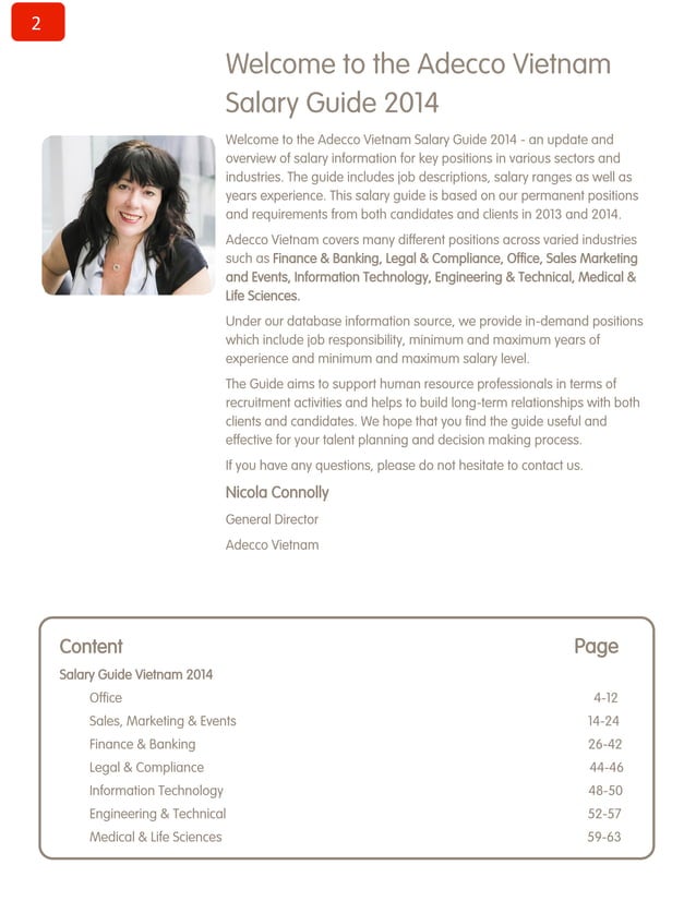 Adecco Vietnam Salary Guide 2014 PDF