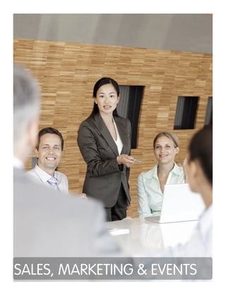 SALES, MARKETING & EVENTS
 