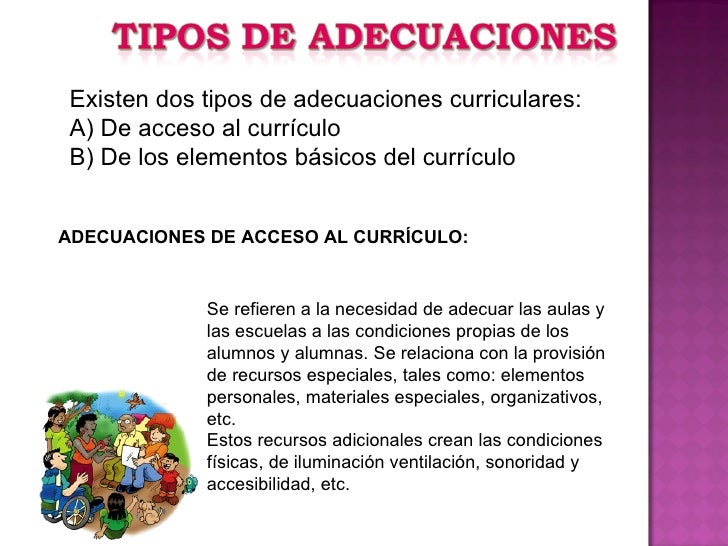 Adecuaciones curriculares