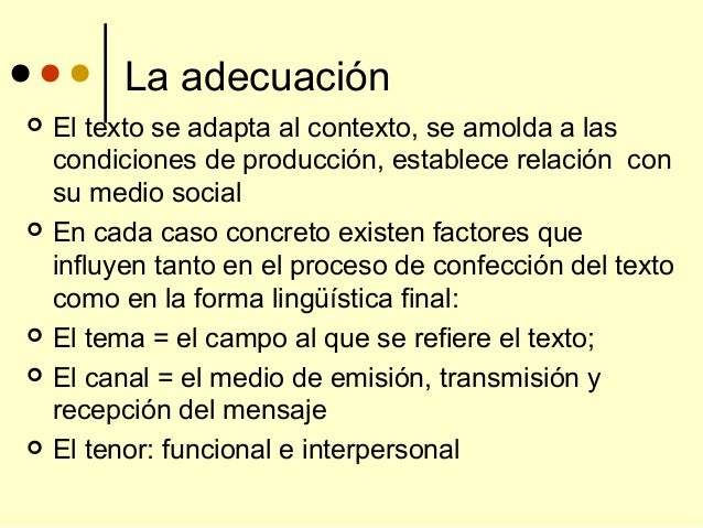 Adecuacion linguisstica