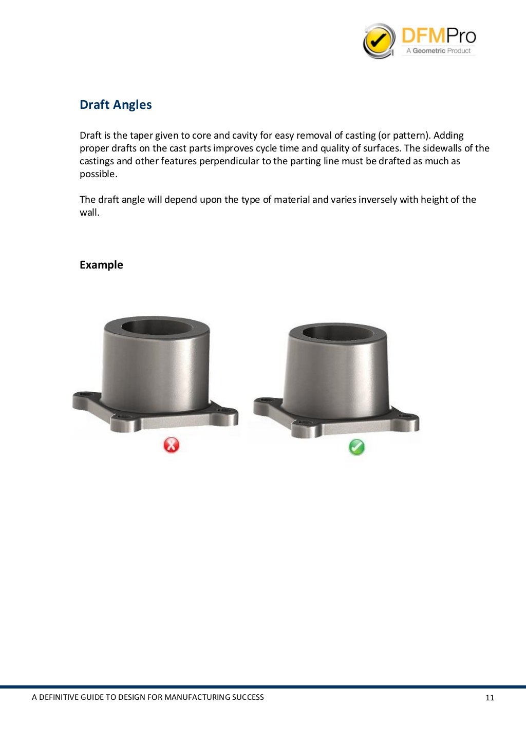Design for Manufacturing Guidebook, Issue II Casting Design Guidelines
