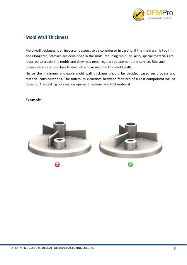 Design for Manufacturing Guidebook, Issue II Casting Design Guidelines