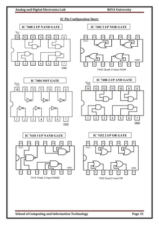 Analog and Digital Electronics Lab Manual | PDF