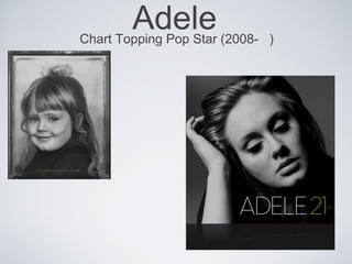 Adele
Chart Topping Pop Star (2008- )
 