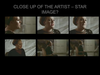 CLOSE UP OF THE ARTIST – STAR 
IMAGE? 
 