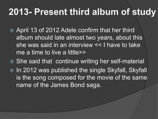 Adele´s biography | PPTX