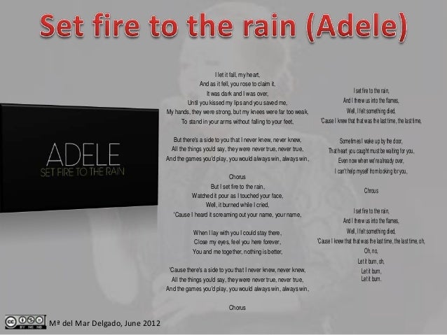 Adele Set Fire To The Rain