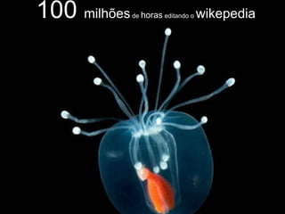 100 milhões   de horas editando o   wikepedia
 