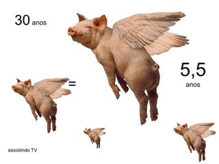 30 anos


                    5,5
                =   anos




assistindo TV
 