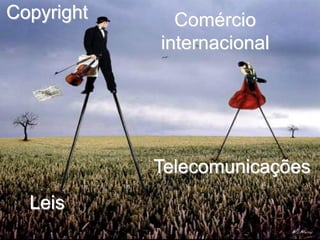 Copyright     Comércio
            internacional




            Telecomunicações
  Leis
 