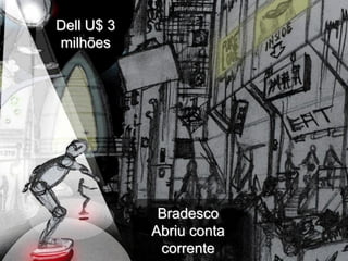 Dell U$ 3
milhões




             Bradesco
            Abriu conta
             corrente
 