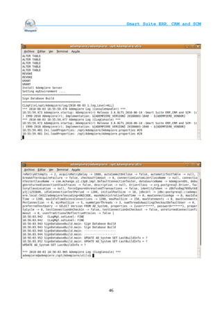                                     Smart Suite ERP, CRM and SCM
                                                                




                             46
 