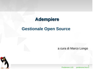 ADempiere Gestionale Open Source