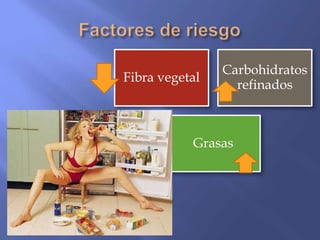 Carbohidratos
Fibra vegetal
                  refinados



           Grasas
 