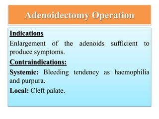 Adenoids.pptx ENT DISEASS OF UPER RESPIRATORY TRACT | PPTX