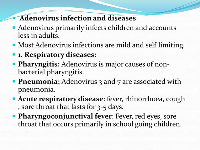 Adenovirus and adeno virus associated diseases | PPTX