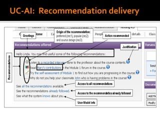 UC-AI: Recommendation delivery
 