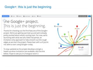 Google+: this is just the beginning
 