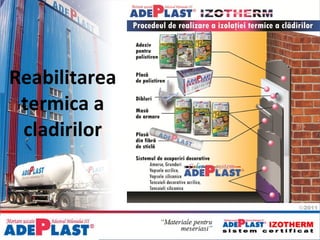 Reabilitarea termica a cladirilor 