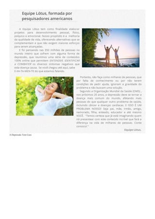 A Depressão Tem Cura
 