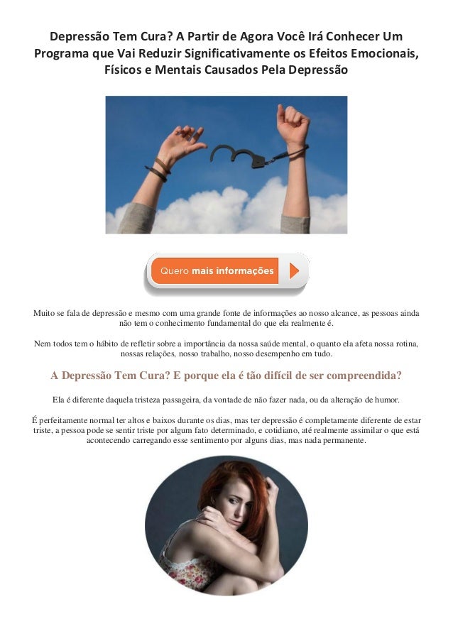 Como Curar a Depressão