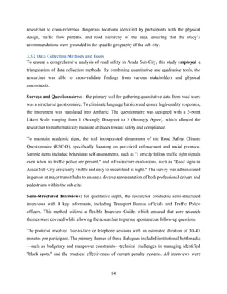 Mathematically Designed Rsc Assessment of Road Traffic Crash Prevention Practices and Challenges in ...