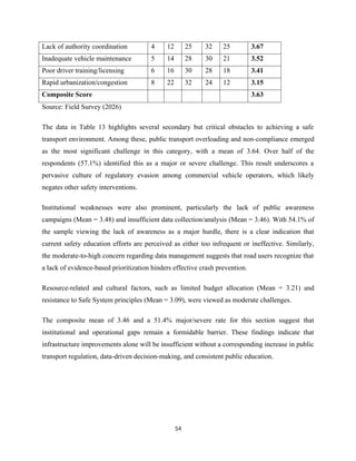 Assessment of Road Traffic Crash Prevention Practices and Challenges in ...