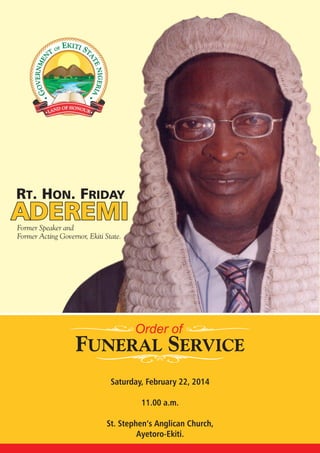 Order of Funeral Service