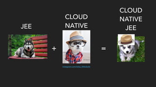 JEE
CLOUD 
NATIVE
+ =
CLOUD 
NATIVE 
JEE
instagram.com/toby_littledude
 