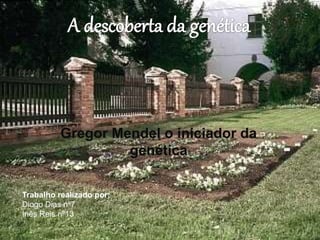 Gregor Mendel o iniciador da
genética
Trabalho realizado por:
Diogo Dias nº7
Inês Reis nº13
 