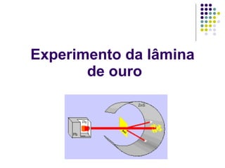 Experimento da lâmina  de ouro 