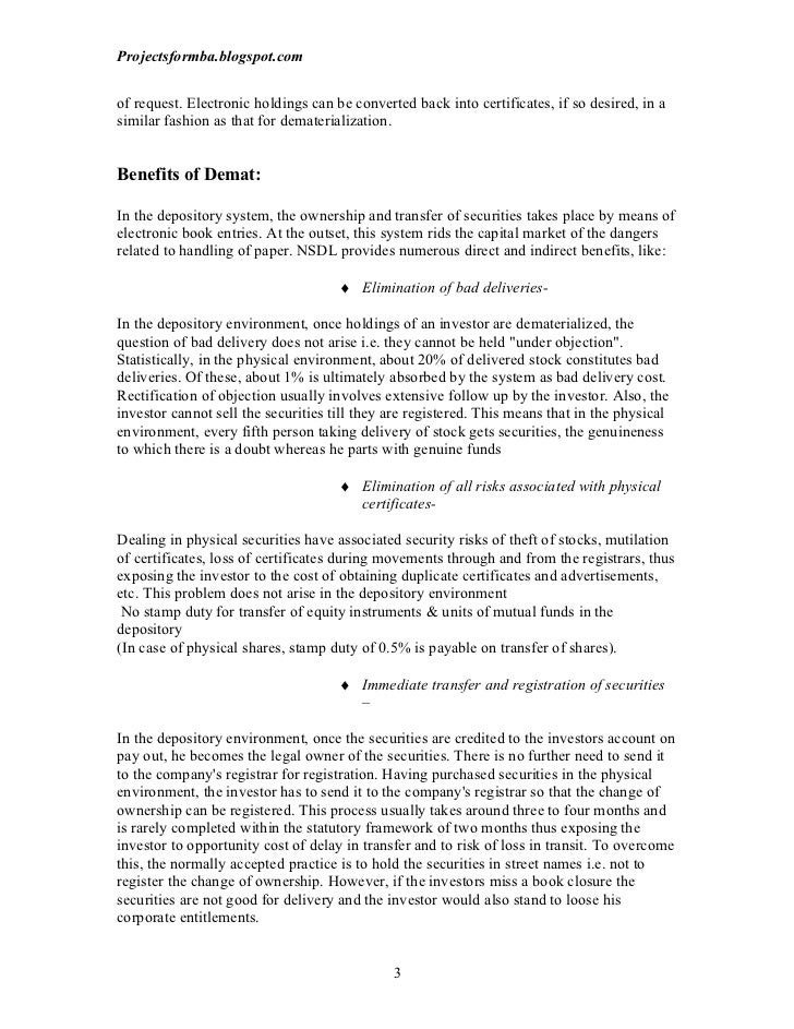 Full project of demat account pdf picture