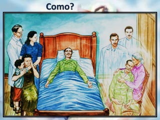 Como?
Em geral, da porção caudal à região cefálica
 