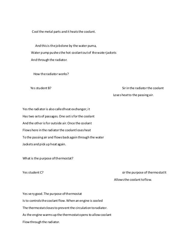 A detailed lesson plan in automotive